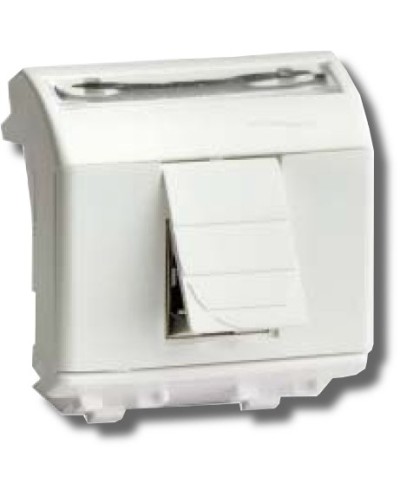 Розетка RJ-45 Brava 2 модуля белая (76450B): Розетка компьютерная с двумя разъёмами в Копейске