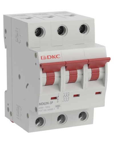 YON max MD63N 3P 32А 6кА C (MD63N-3PC32). Автоматический выключатель. ДКС в Копейске