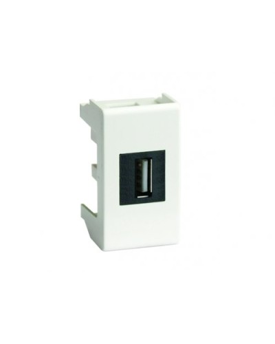 Розетка USB 2.0 Brava 1 модуль белая (76200B): Розетка USB в Копейске
