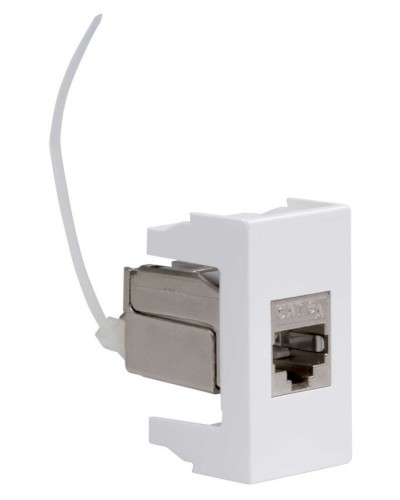 Розетка RJ-45 Viva 1 модуль кат.6A белая (45078). Розетка компьютерная экранированная с одним разъёмом. ДКС в Копейске