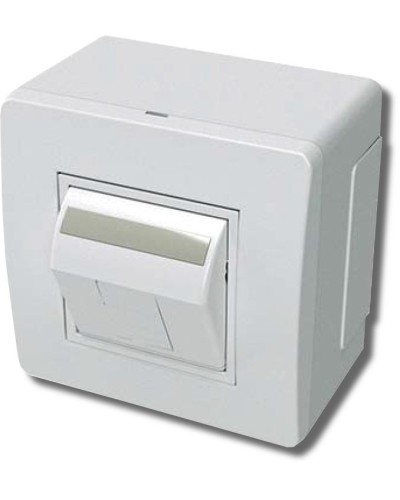 Коробка в сборе с 1 розеткой RJ45, кат.5е, белая (10665): Коробка в сборе в Копейске