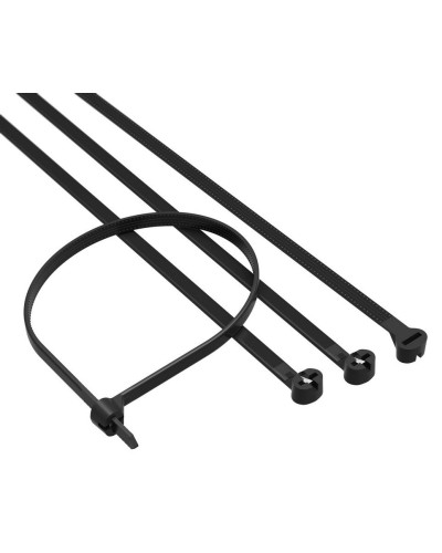 Хомут 3,6x140 P6.6, черный (100шт) (21309SR): Хомут с двойным замком в Копейске