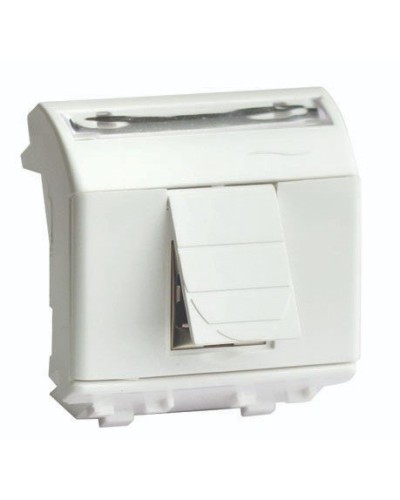 Розетка RJ-45 Brava 2 модуля слоновая кость (75655S): Розетка компьютерная с двумя разъёмами в Копейске