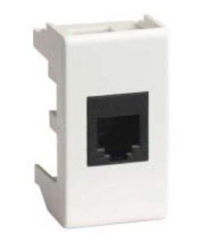 Розетка RJ-45 Viva 1 модуль белая (45038): Розетка компьютерная с одним разъёмом в Копейске