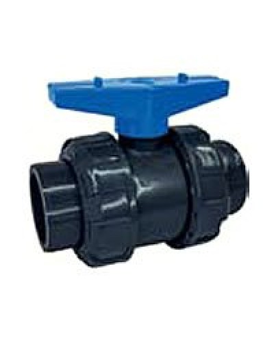 Ecoplast кран шаровый d25 (уплотнение TPV, остальное EPDM) с муфтовым окончанием (49447). Кран шаровый. Экопласт в Копейске