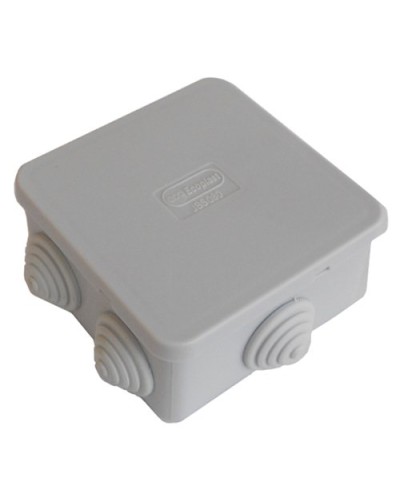 Коробка JBS080 85х85х50, 6 вых., IP44, серая (44066). Коробка монтажная. Экопласт в Копейске