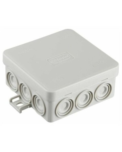 Коробка JBL085 85х85х38, 12 вых., 8P (0,15...2,5мм²) серая (43355HF-GR). Коробка монтажная, огнестойкая, без галогена. Экопласт в Копейске