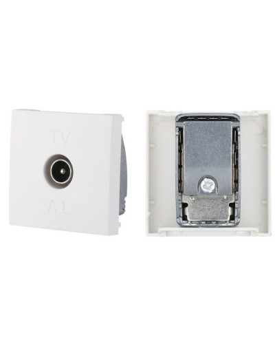 Розетка TV оконечная, белый LK45 (852104). Розетка TV. Экопласт в Копейске
