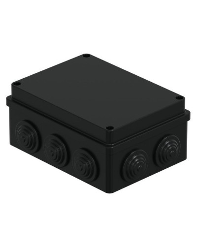 Коробка JBS150 150х110х70, 10 вых., IP55, черная (44009BL-1). Коробка монтажная. Экопласт в Копейске
