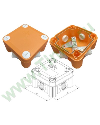 КМ-О-1010(П)(8к)-IP55: Коробка монтажная огнестойкая в Копейске