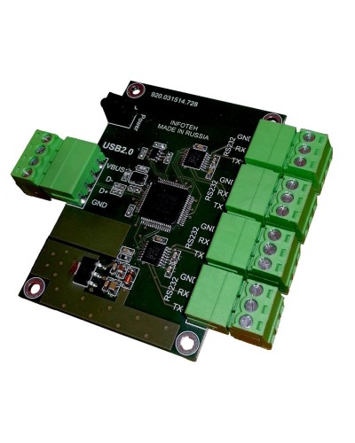AVT-USB/4RS232. Промышленный преобразователь USB в RS-232. Инфотех в Копейске