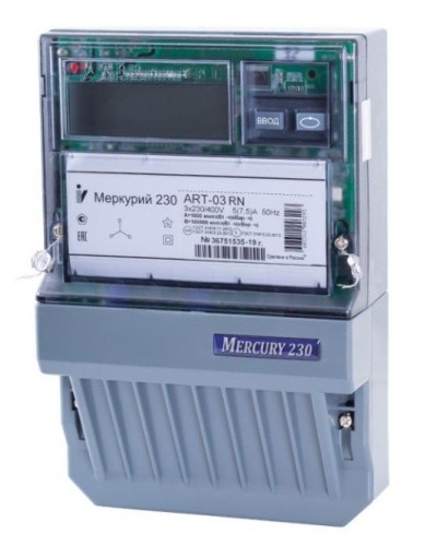 Меркурий 230 ART-01 PQRSIN 3ф 5-60А 1.0/2.0 класс точности, многотарифный (М0000051910). Счетчик электроэнергии. Инкотекс в Копейске