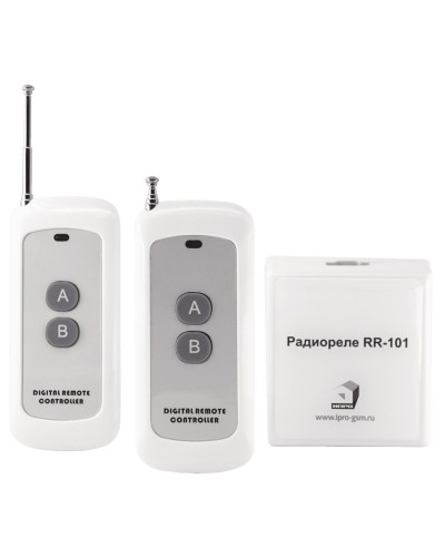 RR-101 + 2 пульта, 250-950 метров, двойное питание 12В и 220В. Комплект радиореле. ИПРо в Копейске
