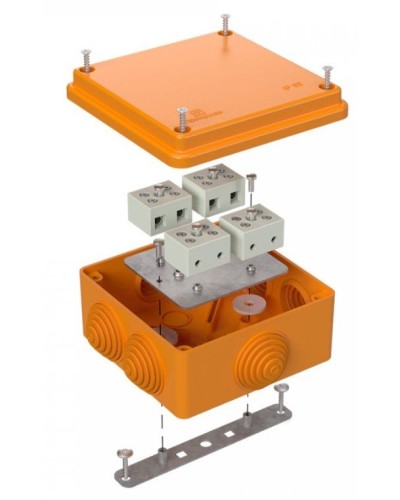 Коробка огнестойкая 100х100х50 (40-0300-FR1.5-8). Коробка огнестойкая для открытой установки. Промрукав в Копейске