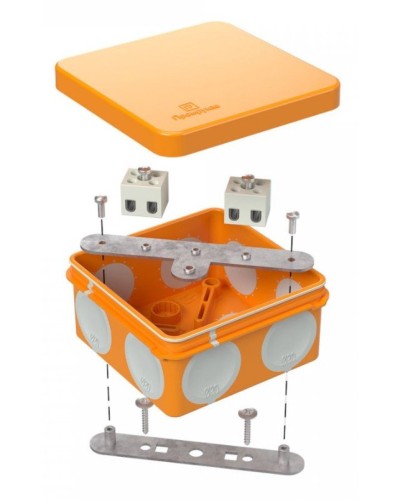 Коробка огнестойкая 80х80х40 (60-0210-FR2.5-4). Коробка огнестойкая для открытой установки. Промрукав в Копейске
