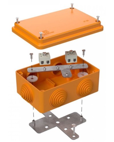 Коробка огнестойкая 120х80х50 (40-0340-FR1.5-4). Коробка огнестойкая для открытой установки. Промрукав в Копейске
