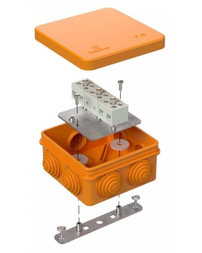 Коробка огнестойкая 80х80х40 (40-0210-FR1.5-6). Коробка огнестойкая для открытой установки. Промрукав в Копейске