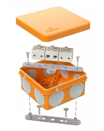 Коробка огнестойкая 60-0210-FR6.0-6 Е15-Е120 80х80х40. Коробка огнестойкая для открытой установки. Промрукав в Копейске