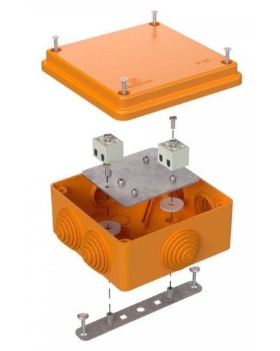 Коробка огнестойкая 100х100х50 (40-0300-FR1.5-4). Коробка огнестойкая для открытой установки. Промрукав в Копейске