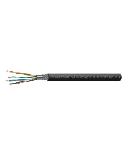 СПЕЦЛАН SF/UTP Cat 5e PE 1х2х0,52. Кабель «витая пара» (LAN) для структурированных систем связи. Спецкабель в Копейске